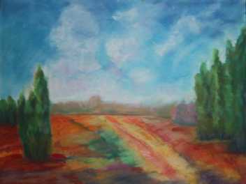 105 WOLKENSPIELE - HEDWIG GIERER - Pastell auf Pastellpapier