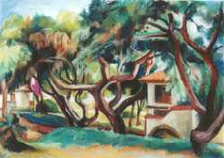 Alte Kiefern - Alice Herold - Pastell